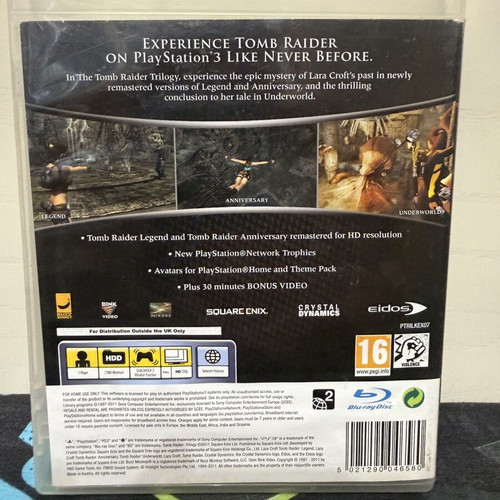 Tomb Raider Trilogy PS3 game used