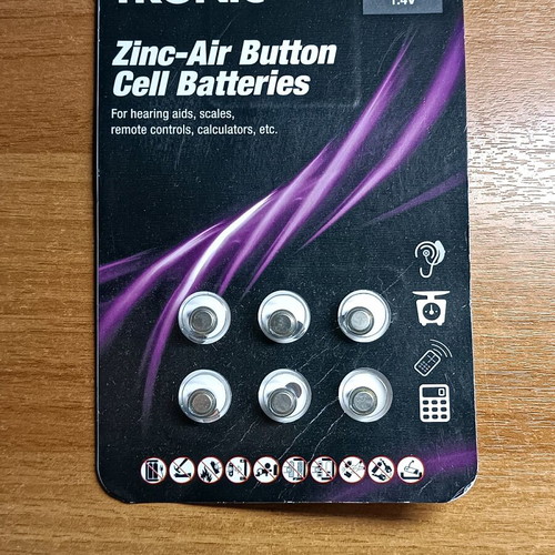 Tronic A13/PR48 1.4V 240 mAh pack of 6 new