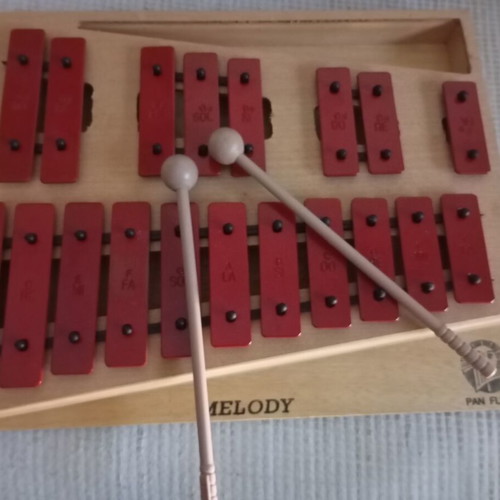 Melody double metallophone like new, wooden educational