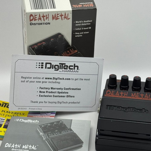 Digitech Death Metal distortion pedal used, analog high-gain