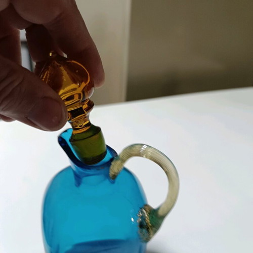 Glass jug new from Italy