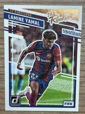 Panini Donruss Soccer The Rookies Lamine Yamal card like new 2023-24