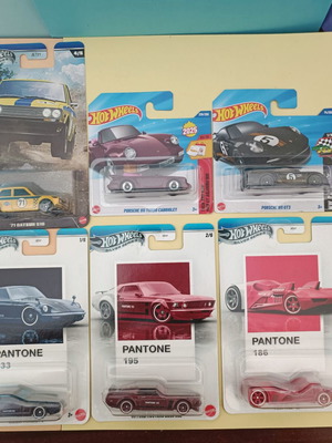 Hotwheels Pantone Nissan Mustang Twin Mill Rally Racers Set, sealed