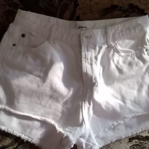 Stratovarius denim shorts used, white, small
