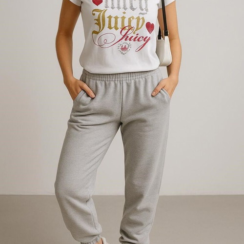 Juicy Couture T-shirt Large with rhinestones and glitter like new