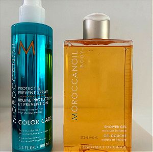 MOROCCANOIL PROTECT & PREVENT SPRAY for color-treated hair COLOR CARE 160ml  + SHOWER GEL moisture balance FRAGRANCE ORIGINALE 250ml