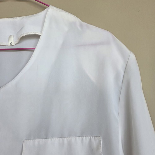 Shirt with shoulder pads like new, white, one size