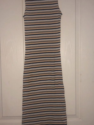 Striped Calliope dress like new, long fitted