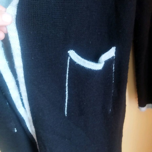 Women's cardigan like new, black and gray, size M
