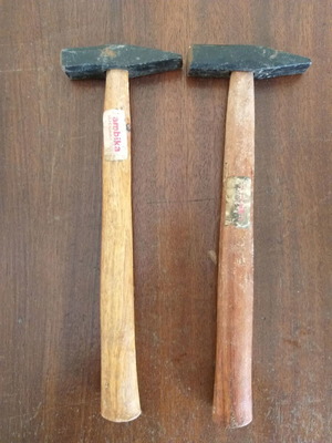 Ambika hammers used, set of 2 with wooden handle