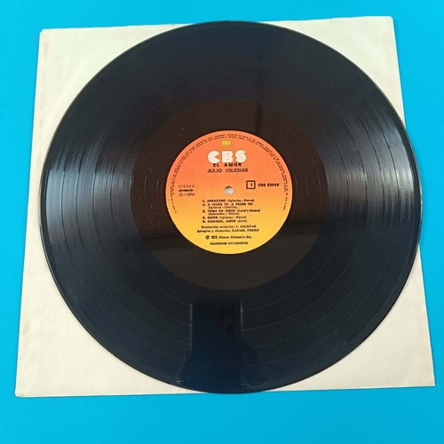 El Amor Julio Iglesias vinyl record used, Latin