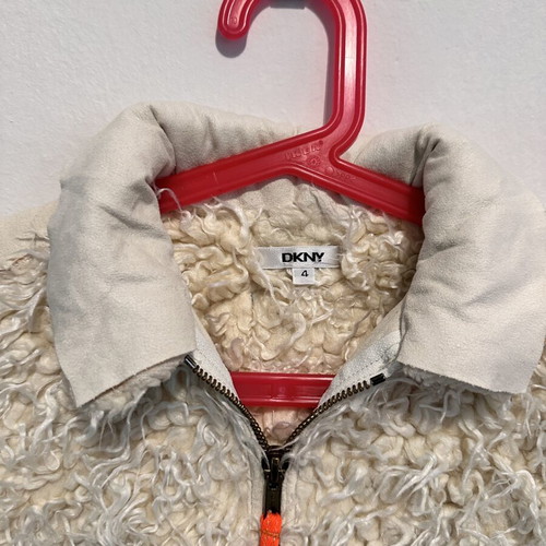 DKNY children's sleeveless fluffy vest, size 4