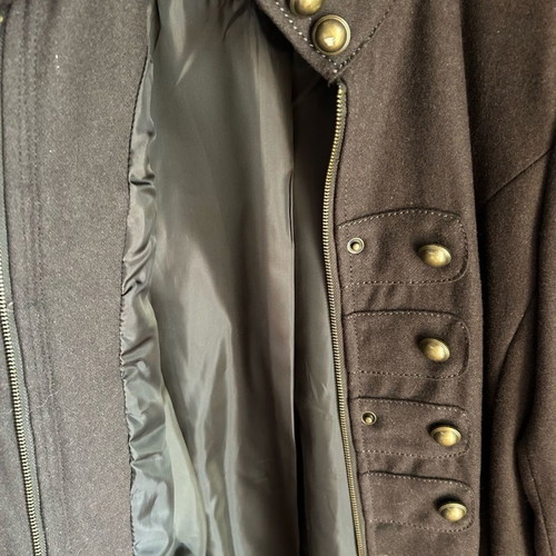 Anel women's wool coat new, khaki, size L 40