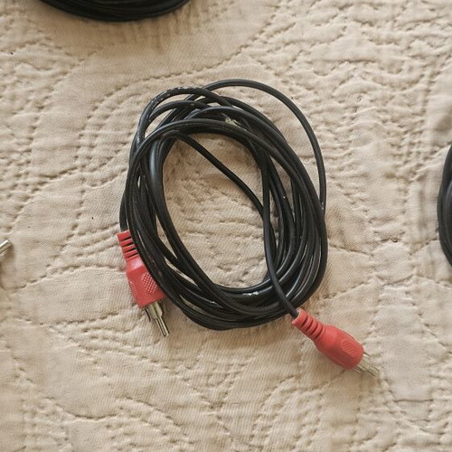 Audio cables set used, various types