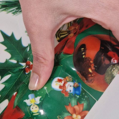Vintage Christmas tray used, plastic 42×31cm