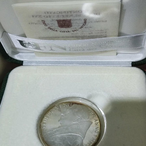 Collectible silver coin like new for 60th anniversary of World War II
