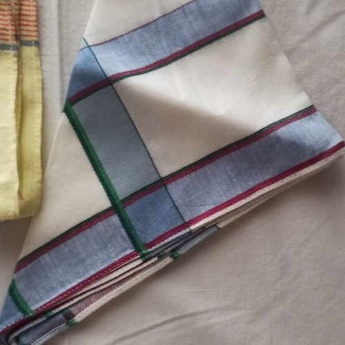 Handkerchiefs new, set of 2, multicolored, sizes 37x37 and 26x26 cm