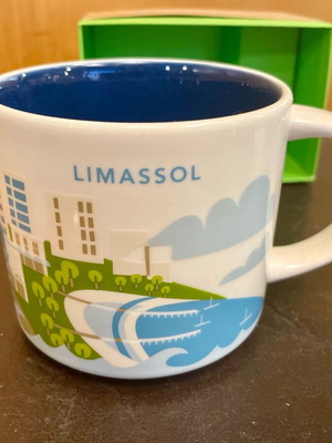 Large Starbucks YAH Limassol collectible mug 414 ml new