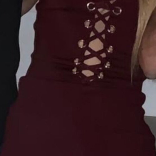 Bordeaux Elastic Dress Like New XS-M With Adjustable Straps