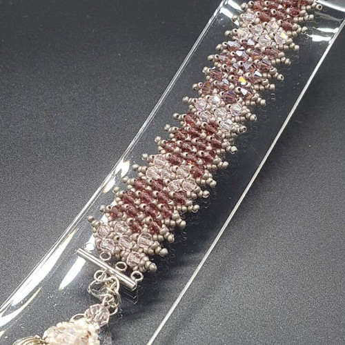 Handmade bracelet woven with TOHO glass beads new