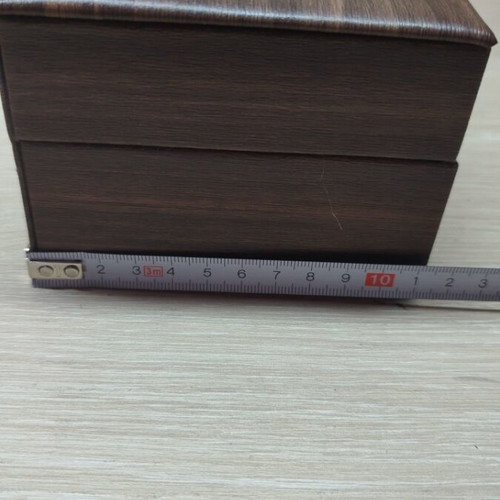 Watch storage case new, brown with 6 compartments