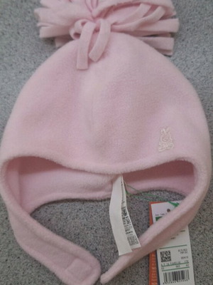 Benetton baby hat 3-6 months new, pink size 62