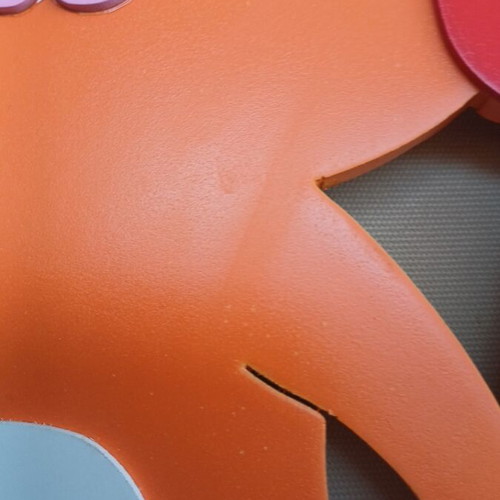 Children's wooden wall light MDF, new, orange dog design