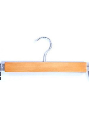 Κρεμάστρα Clips για Παντελόνια Ξύλινη E-3035 Sidirela Καινούργιο