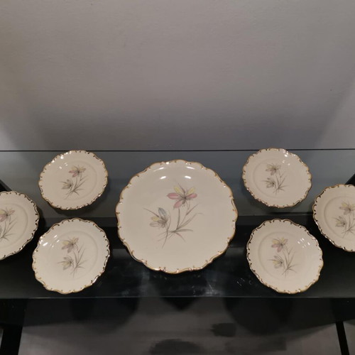 Hutschenreuther porcelain pasta set used, 7 pieces