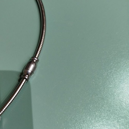 Steel choker new with magnetic clasp length 43 cm