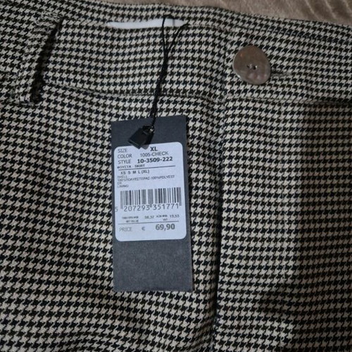 Toi&Moi midi checkered skirt XL new multicolor