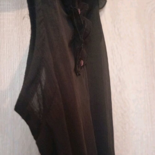 Hugo Boss Sheer Black Top Like New Medium/Large
