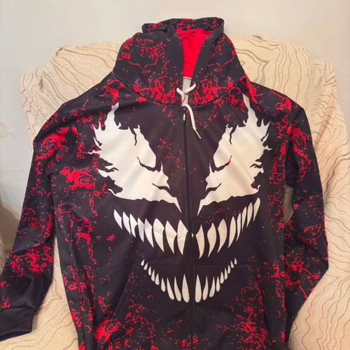 Carnage hoodie 2XL, black and red