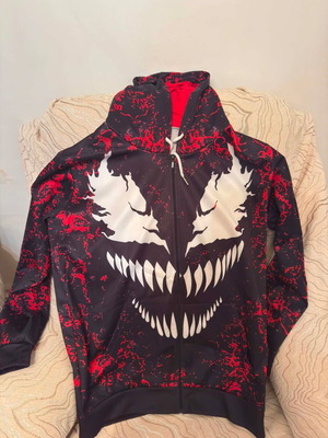 Carnage hoodie 2XL, black and red