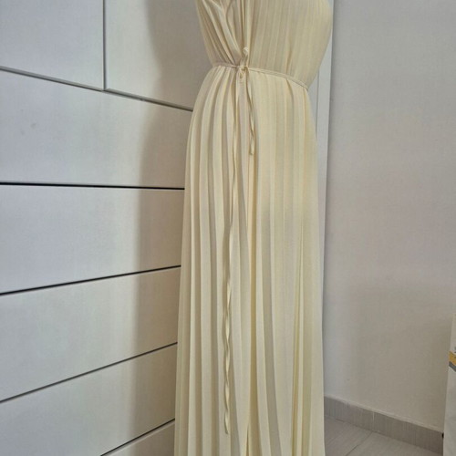 Pleated dress H&M like new, summer yellow, ancient Greek style
