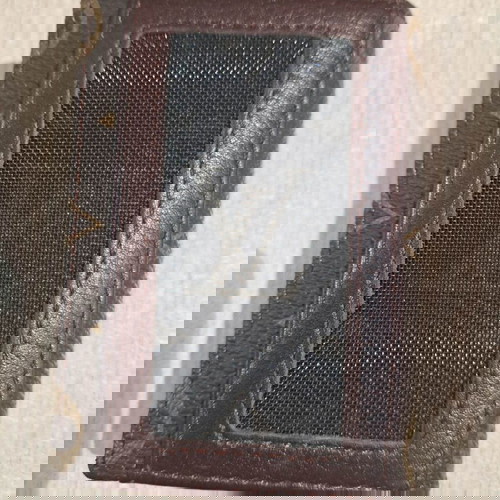 Кожен RFID портфейл с алуминиев държач за кредитни карти нов