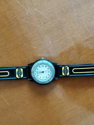S-Sport children's watch used, black with yellow details