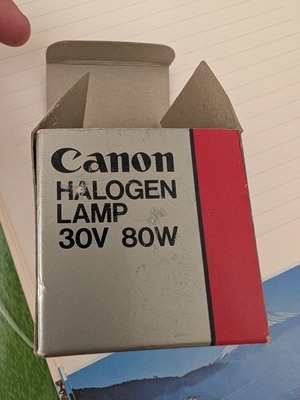 Canon Halogen Lamp 30V 80W new