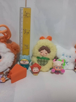 Miniature plush baby and animal toys