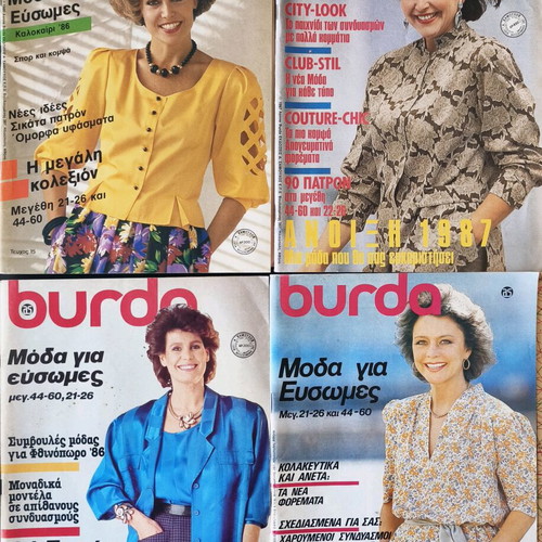 Burda plus size fashion 12 issues together used