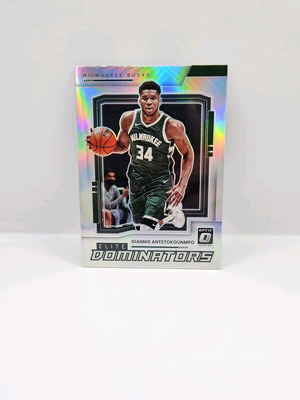 2021-22 Donruss Optic Giannis Antetokounmpo Dominators holo card like new