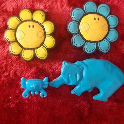 Magnets used, set of 4 pieces
