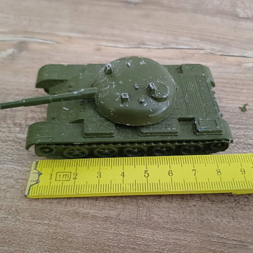 T 54 tank used, vintage Soviet metal toy