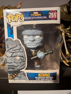 Korg Thor Ragnarok Funko Pop Marvel figure like new
