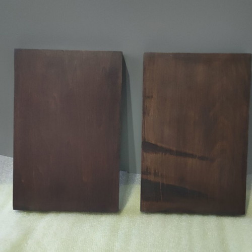 Wood for painting flamel tree with gesso, new, 21x14x2 cm