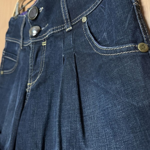 Denim shorts Stradivarius high-waisted, like new, size S