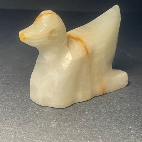 Vintage Handmade Onyx Duck Decorative Figurine from Mexico used