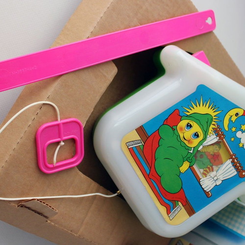 Vintage 80's Gloworm Playskool Baby El Greco light melody toy new