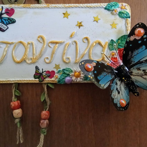 Name sign for girl's room handmade, new