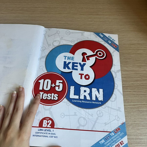 The Key to LRN English book like new